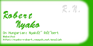 robert nyako business card
